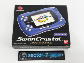 [VGC] Bandai WonderSwan Swan Crystal Blue Violet Console System Boxed VG GoodCon