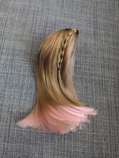 Summer McKinny Wig D Pink Blonde Hair American Girl Doll Custom Replacement