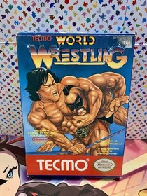 Tecmo World Wrestling NES Nintendo Complete CIB NICE!