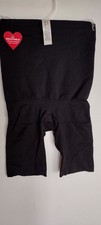 ASSETS by SPANX Women's HIGH WAIST Mid-Thigh Shaper Short Black Size SMALL NEW