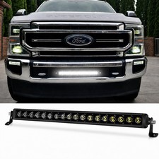 20 Inch 200w Single Row Spot Flood Combo Led Light Bar Work Ute Truck Suv Atv