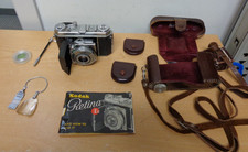 Vintage Kodak Retina IA 35mm Camera W/ Leather Case instructions