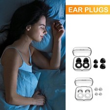 Budget Friendly Reusable Ear Plugs with Case - Ultra Comfy for Sleep (Black) UK