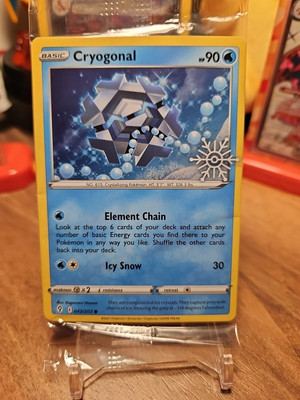Cryogonal 043/203 COSMOS HOLO SNOWFLAKE STAMP Pokemon TCG 2023 Holiday Promo NEW