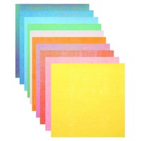 50 Blatt Glitzer-Origami-Papier, 25X25Cm, Quadratisch Einseitig Gemischte Farben