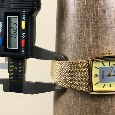 Galaxie by Elgin Men GE621 Fashion Gold Milanese Quartz Analog