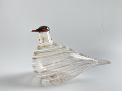 Oiva Toikka bird Crake copper glass design Birds by Toikka Iittala