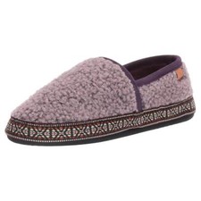 Acorn Women's Slippers Woven Trim Moccasins, Iris, L A19011IRSWL