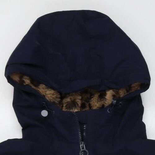 Regatta Women's Blue Parka Jacket, Size 18, Hooded, Fur Trim - Picture 5 of 12