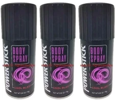 ( 3 ) Power Stick COOL BLAST Deodorant Body Spray 2.8 oz Each