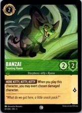 Disneys Lorcana Banzai - Taunting Hyena Shimmering Skies Free Shipping!