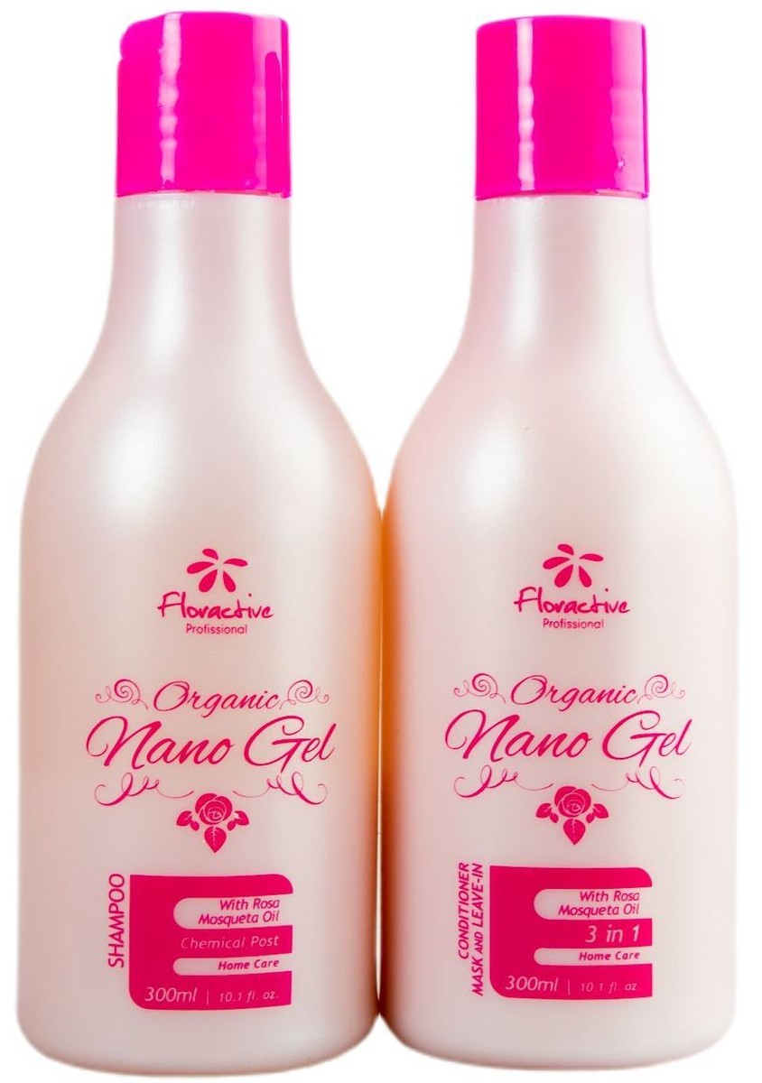 Organic Nano Gel with Rosa Mosqueta 3 in 1 Home Care Kit 2x300ml