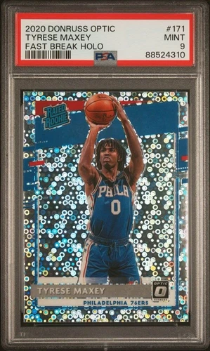 2020 Donruss Optic Tyrese Maxey Rookie Fast Break Holo