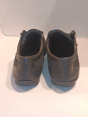 Men’s Gucci Black leather Canvas  Sneakers Size 10   102309 Men main image 4