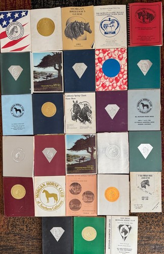 Lot of 33 Morgan Horse Show Publications * 1983 thru 1994 * California