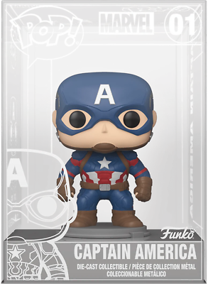 FUNKO POP! MARVEL DIE-CAST: CAPTAIN AMERICA #01 (2021 SUMMER