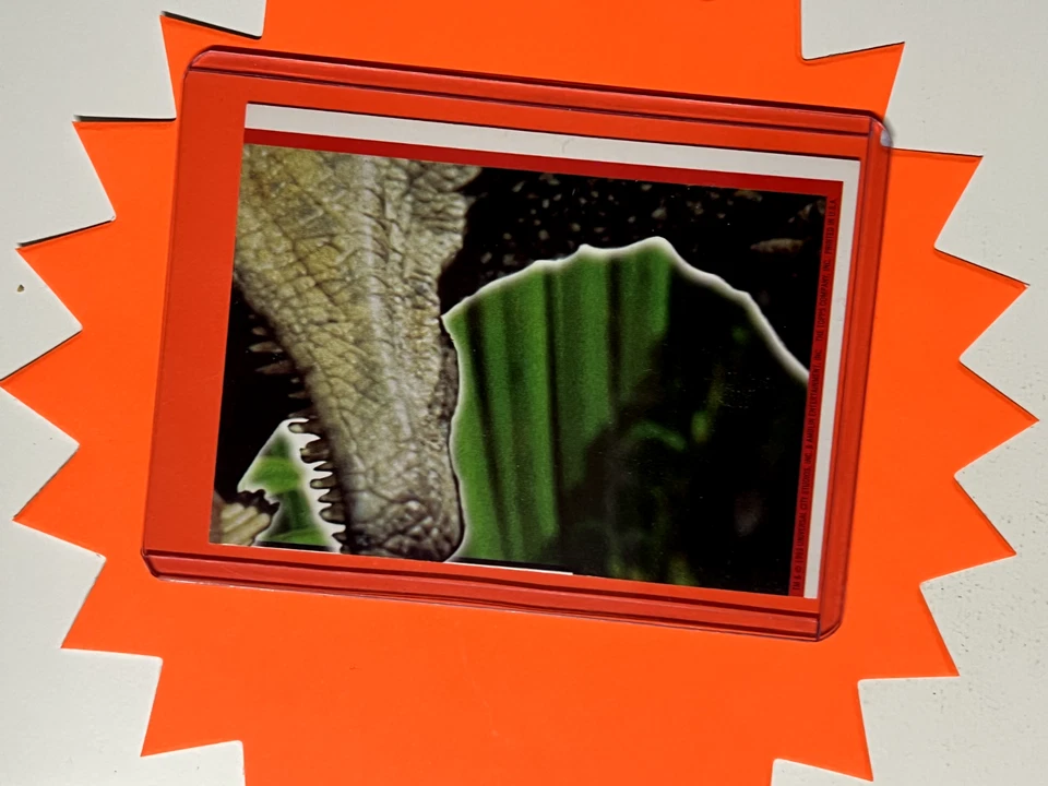 1993 Topps Jurassic Park Sticker/Puzzle Insert #7 Tyrannosaurus Rex - Image 2 of 2