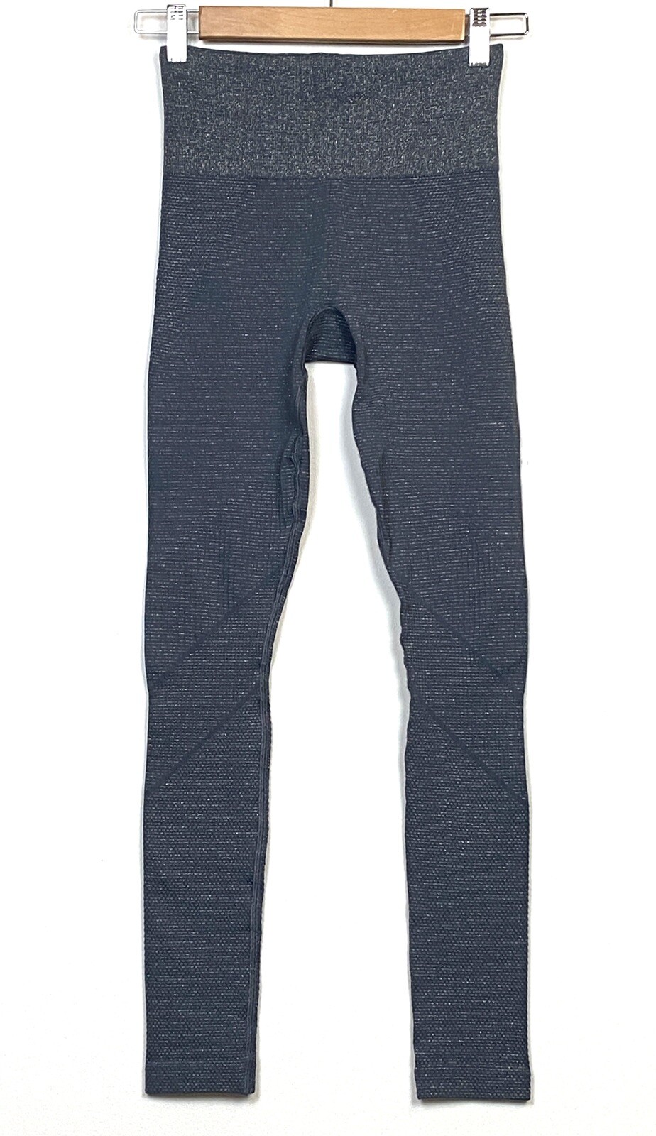 ALTRA Athleta Shimmer Seamless Tight Gray & Silver High Rise Athletic Legging Women XS