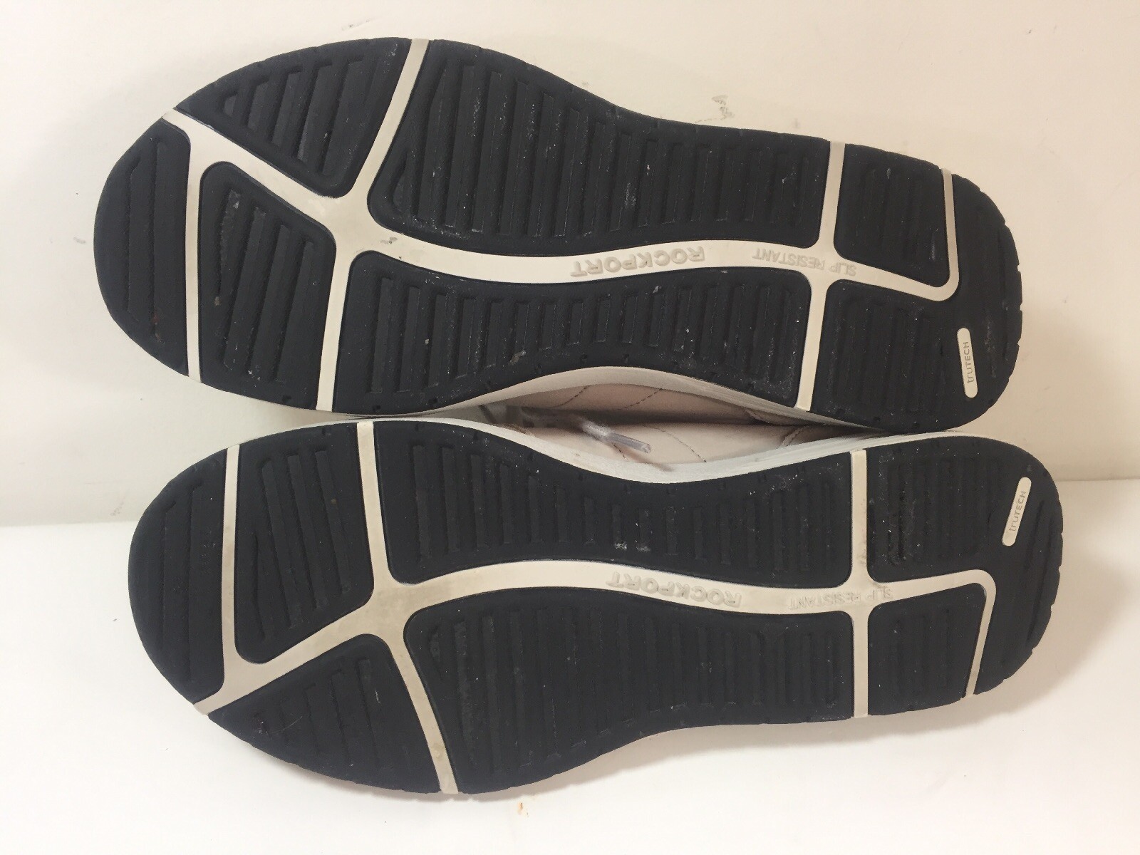 Rockport Prowalker Beige Taupe Leather Walking Shoes … Gem