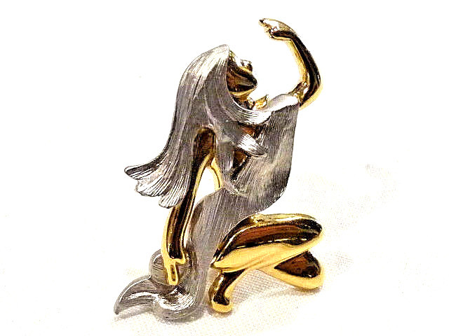 Broche Créateur Crezy Or Paris N°1421 - Alliage Doré 1 Micron, Numérotée, Style Fantaisie - Comme Neuf