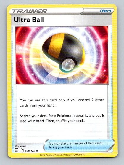 2022 Pokemon Card Brilliant Stars Ultra Ball 150/172