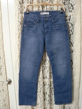  LEVIS 514 STRAIGHT BOYS SIZE 16 REG 29x29 JEANS-9.5" RISE-DISTRESSED-EUC