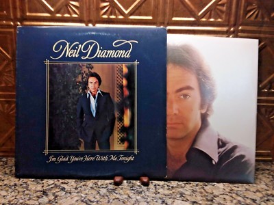 NEIL DIAMOND ''I'm Glad You're Here Tonight'' 1977 LP ~ COLUMBIA JC 34990  VG+/VG