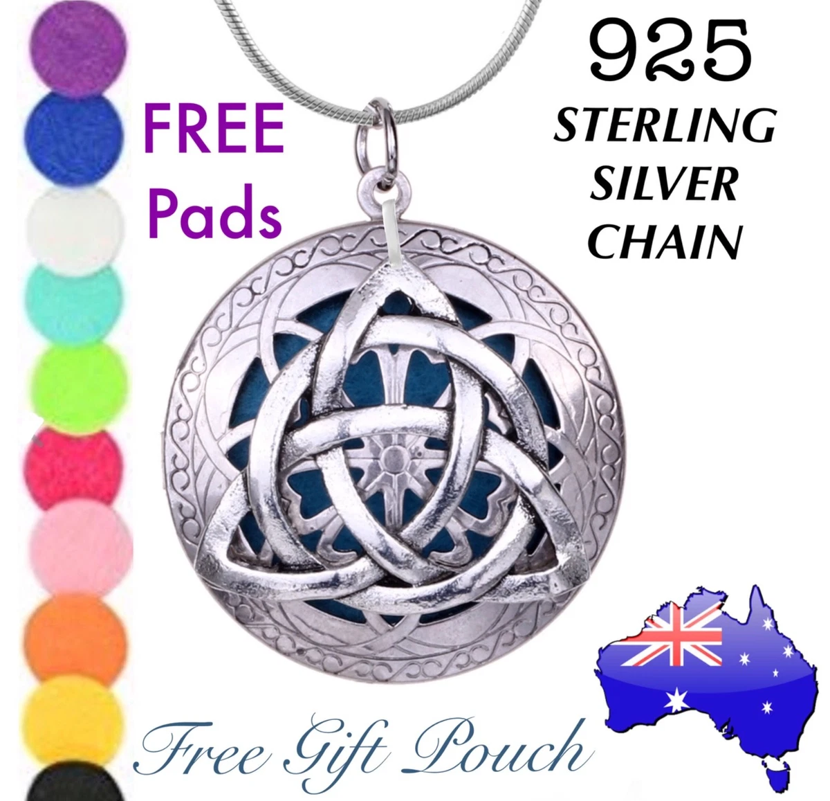 Sterling silver aromatherapy online necklace