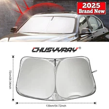 54.72"x28.35" Car Windshield Sun Shade Foldable Cover FOR BMW 3 Series LI 2018