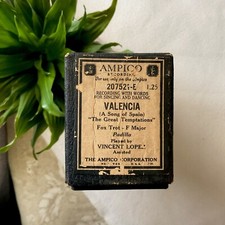 AMPICO 1926 Piano Roll VALENCIA A Song Of Spain  The Great Temptations  Padilla