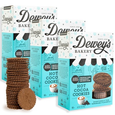 Hot Cocoa Moravian Style Thin Cookies | Seasonal Flavor | No Artificial Flavors,