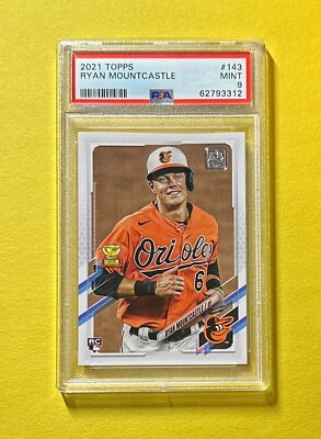 2021 TOPPS RYAN MOUNTCASTLE #143 PSA MINT 9 ORIOLES ROOKIE CARD | eBay