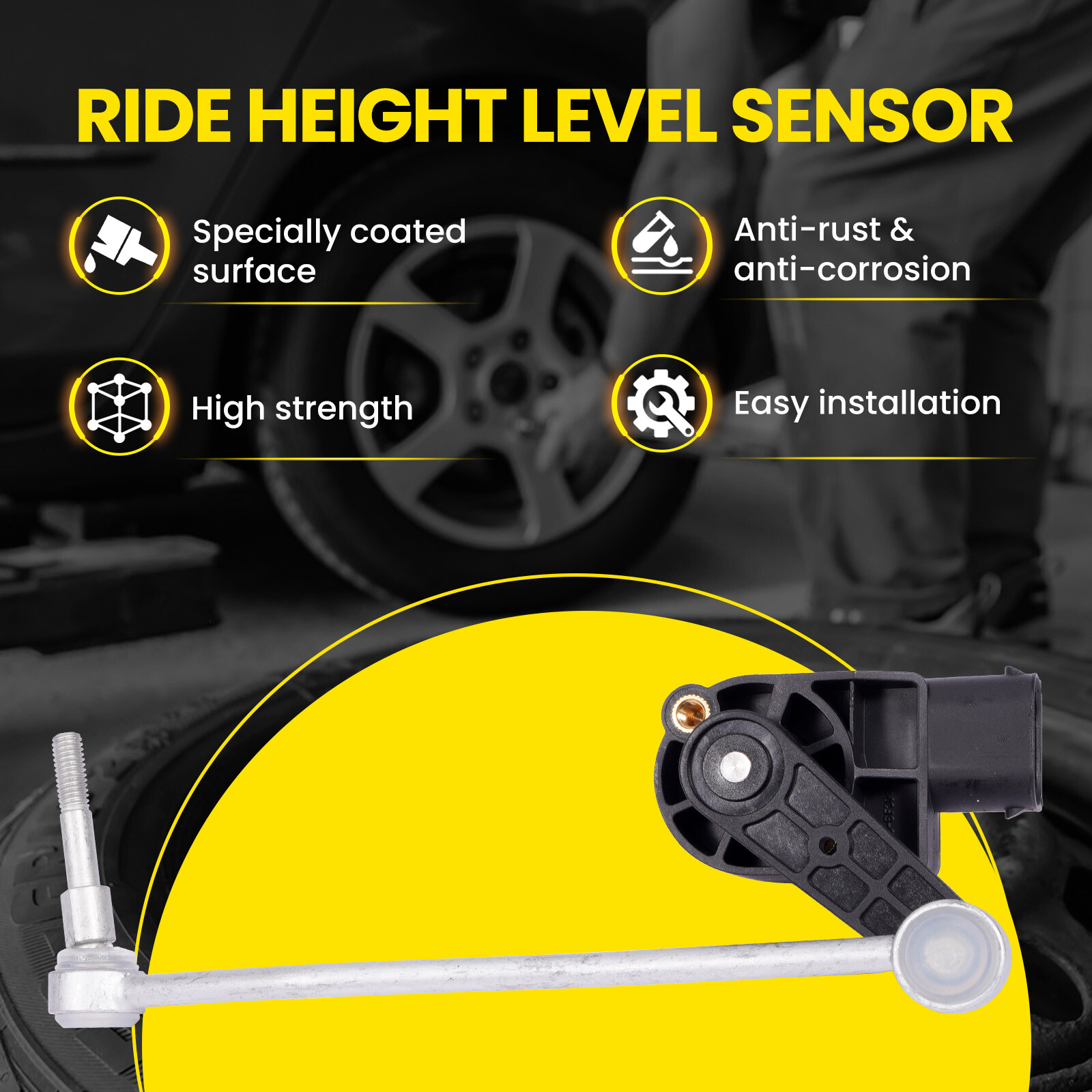 2x Front L&R Ride Height Level Sensor for Audi A8 Quattro S8 Bentley Continental