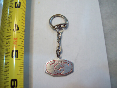 1960'S  LUFTHANSA AIRLINES KEY CHAIN ...made in hong kong  metal....