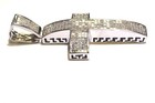 14k gold 13.17ct SI1 princess natural diamond cross pendant 26.7g Large big — photo 9