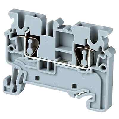 20pc ALTECH CORP CX2.5/BU Connector, Terminal Block, DIN Rail, Spring Clamp, Si