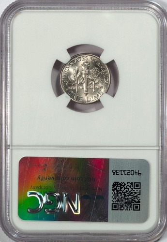 2018 NGC MS65FT Missing Obverse Clad Layer Dime Mint Error Super Rare Date - Picture 4 of 4
