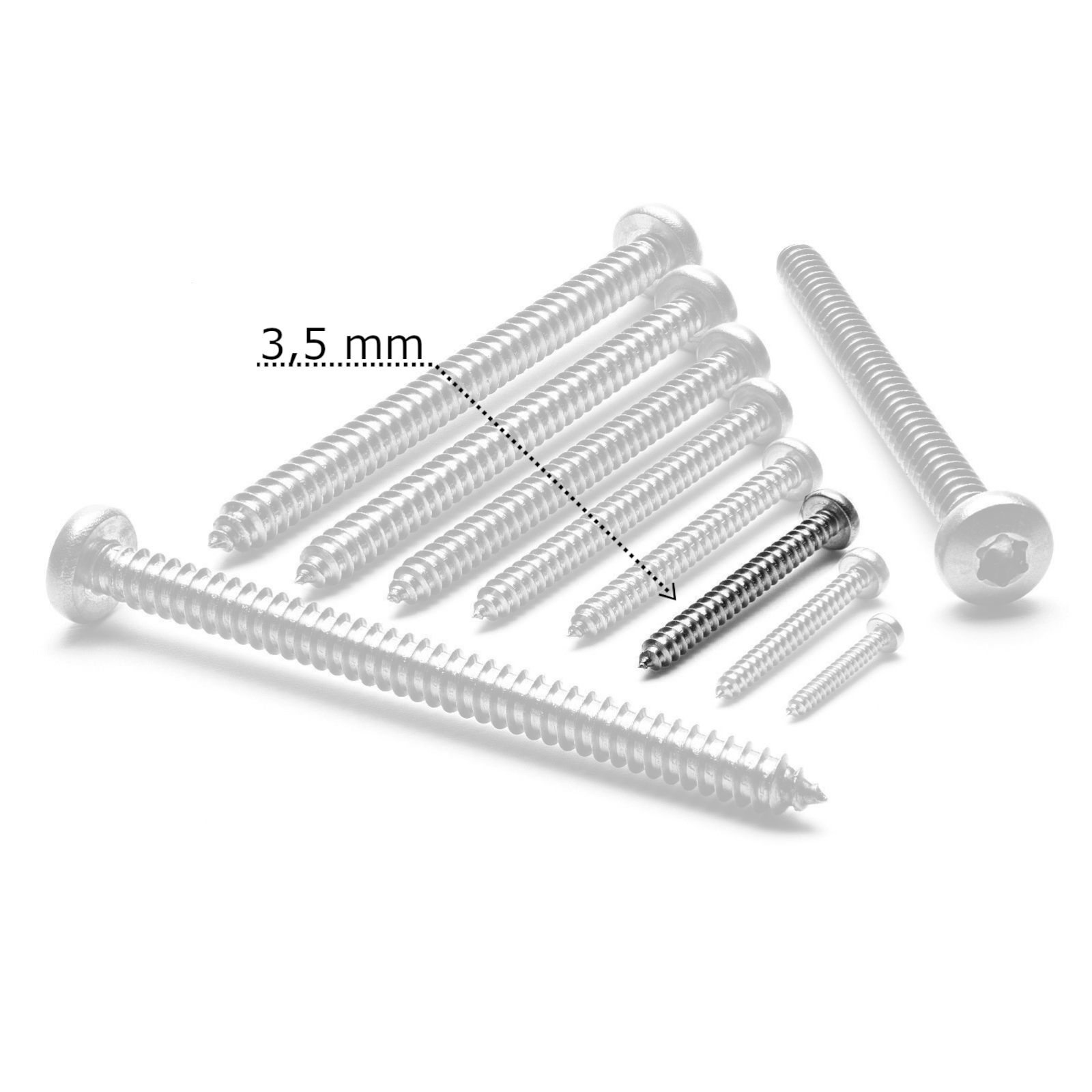 DRENKY BLECHSCHRAUBEN FLACHKOPF M4x10mm,50 Stück ... - DE