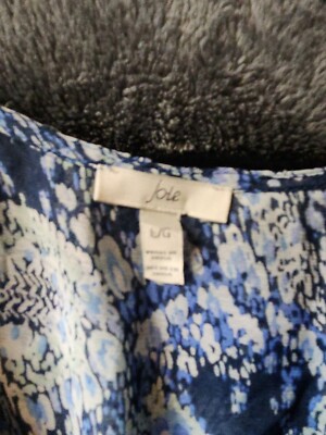 knee length dresses for ladies Joie Size Nwt Blue Floral Print Maxi Dress Size XL main image 0