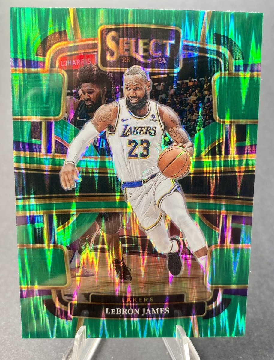 その他 NBA LeBron James Select Prizm Pink Green LeBron James 2023-24 Panini Select Basketball Green Shock Prizm