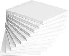 Bulk 3X5 White Blank Notepads 10 Pack With 100 Sheets Smooth Writing Pads