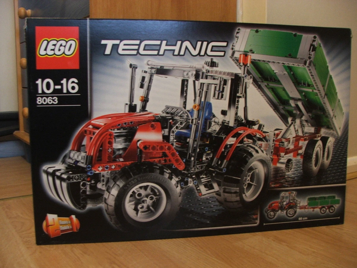 NEW Lego Technic 8063 Farm or Construction Tractor with Trailer SEALED