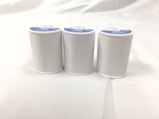 Coats & Clark All Purpose White Thread 300 yards each, 3 spools Polyester Sewing