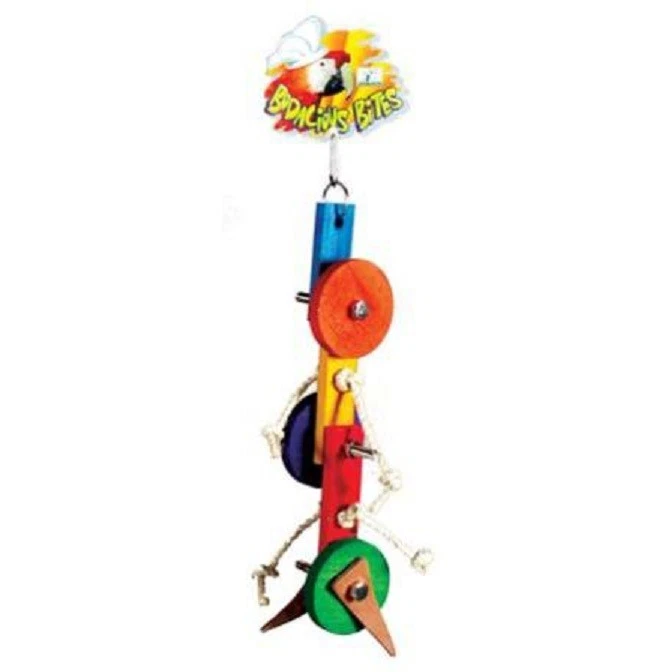Prevue Hendryx Bodacious Bites Turning Wheels Bird Toy For Large Birds