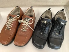 MAURI ITALY MADE GENUINE Leather Brown And Black OXFORD SHOES 42