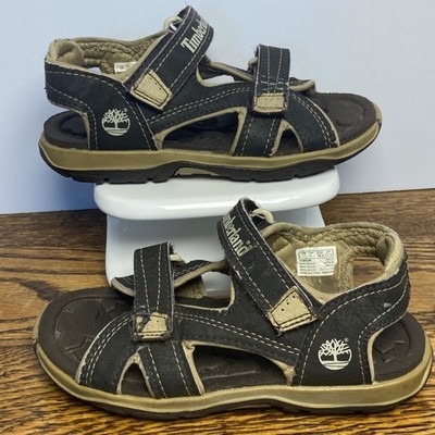 Timberland Toddler Boys Brown Sport Sandals Hook and Loop 43862M Size 11 Toddler
