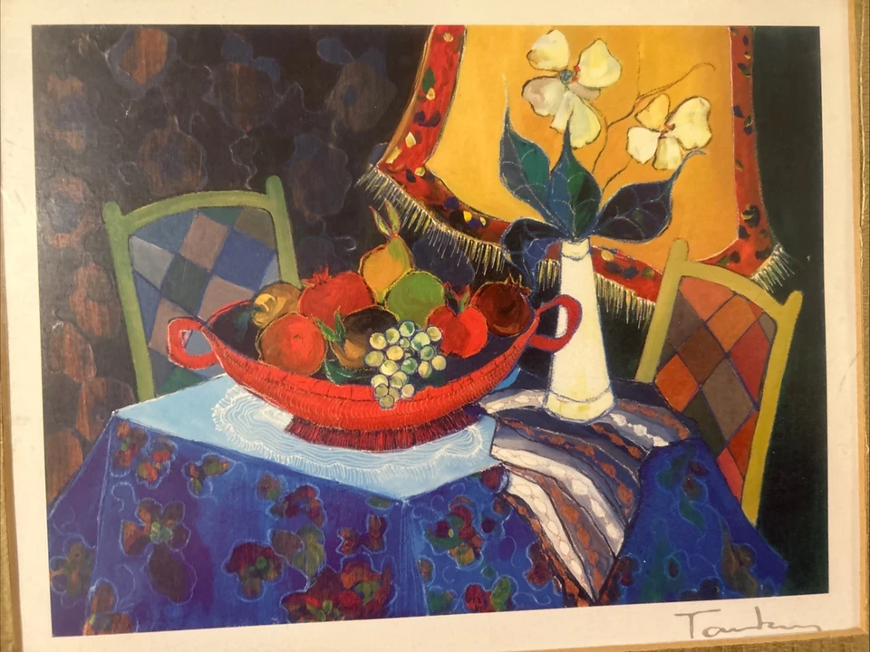 Seriolitografía enmarcada Itzchak Tarkay "Demasiado frío en casa" 2013 con certificado de autenticidad Foto 2 de 4