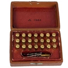 WW2 Watchmaker’s Drill Bit Set Military Brass In Case Broad Arrow 1944