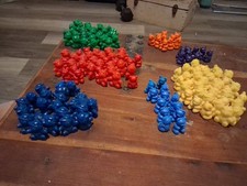 School Supply Huge Lot Of Colorful Counting Teddy Bears Counters Mixed 286 Total