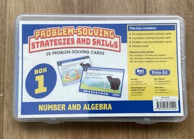 Kinder Problemlösungsstrategien Fähigkeiten Box 1 Zahl & Algebra 30 Karten, Neu